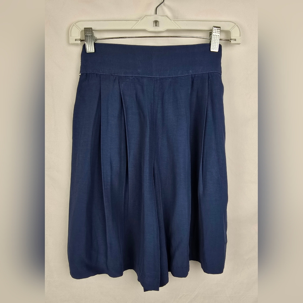 Vintage Byer California Pleated Blue Retro Y2K Bermuda Shorts sz S